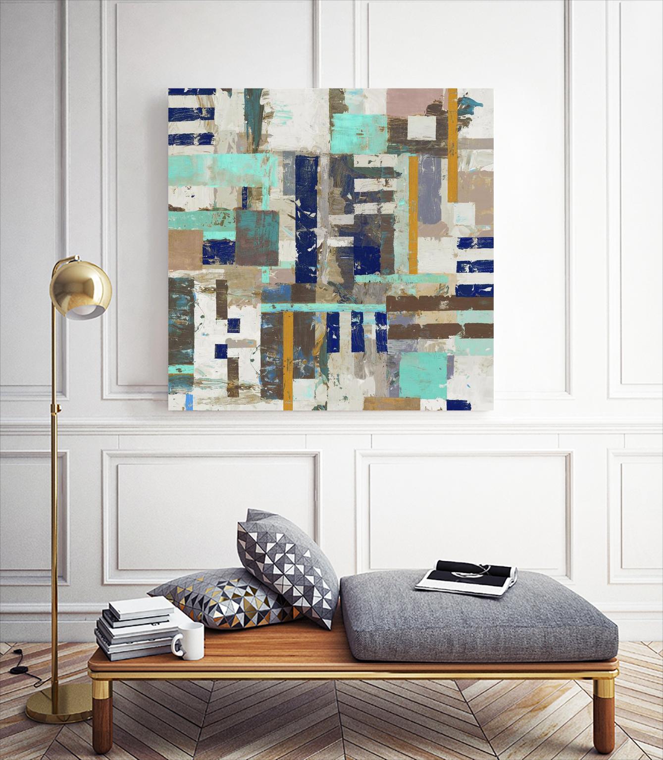 Acres I by Edward Selkirk on GIANT ART - blue abstract