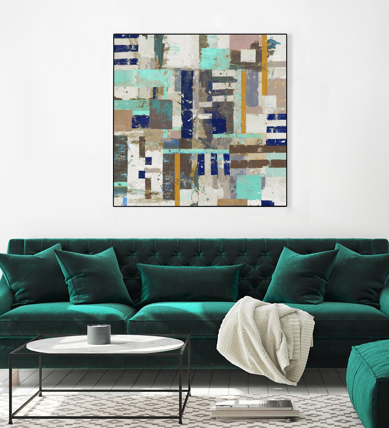 Acres I by Edward Selkirk on GIANT ART - blue abstract
