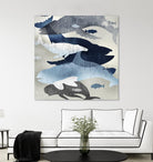 Whale Watching II by Edward Selkirk on GIANT ART - beige nautical