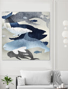 Whale Watching II by Edward Selkirk on GIANT ART - beige nautical