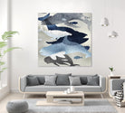 Whale Watching II by Edward Selkirk on GIANT ART - beige nautical