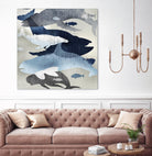 Whale Watching II by Edward Selkirk on GIANT ART - beige nautical