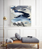 Whale Watching II by Edward Selkirk on GIANT ART - beige nautical