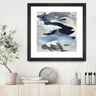 Whale Watching II by Edward Selkirk on GIANT ART - beige nautical