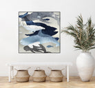 Whale Watching II by Edward Selkirk on GIANT ART - beige nautical
