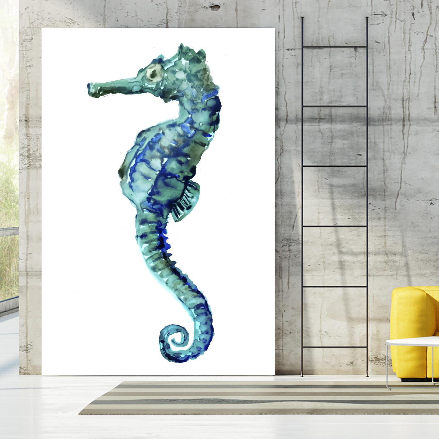 Sea Horse by Edward Selkirk on GIANT ART - white nautical