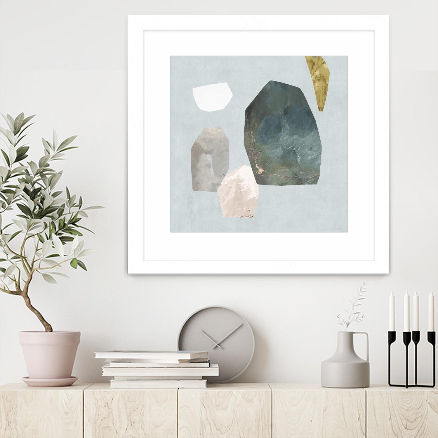 Assembly I by Edward Selkirk on GIANT ART - blue abstract contemporary