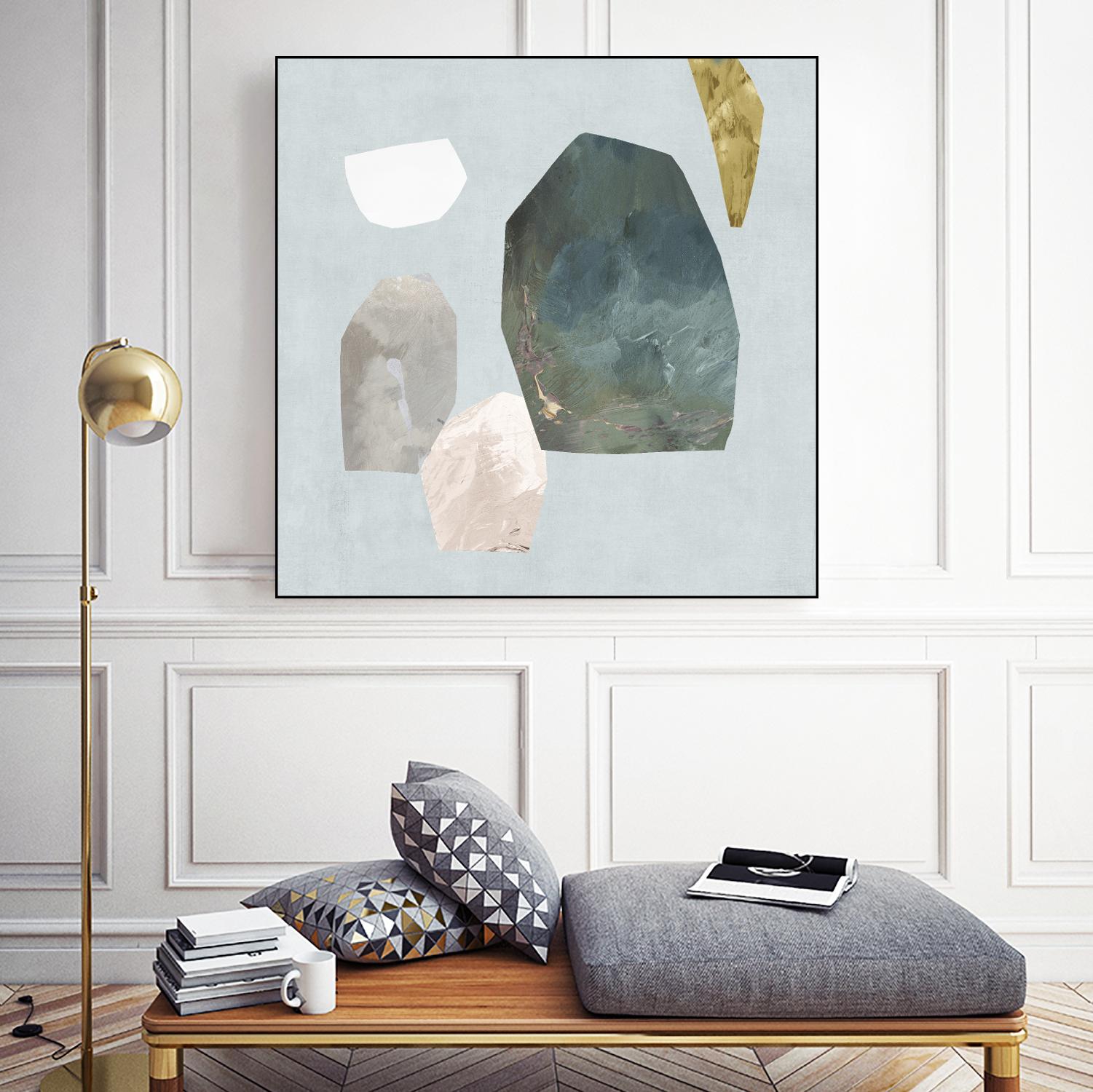 Assembly I by Edward Selkirk on GIANT ART - blue abstract contemporary