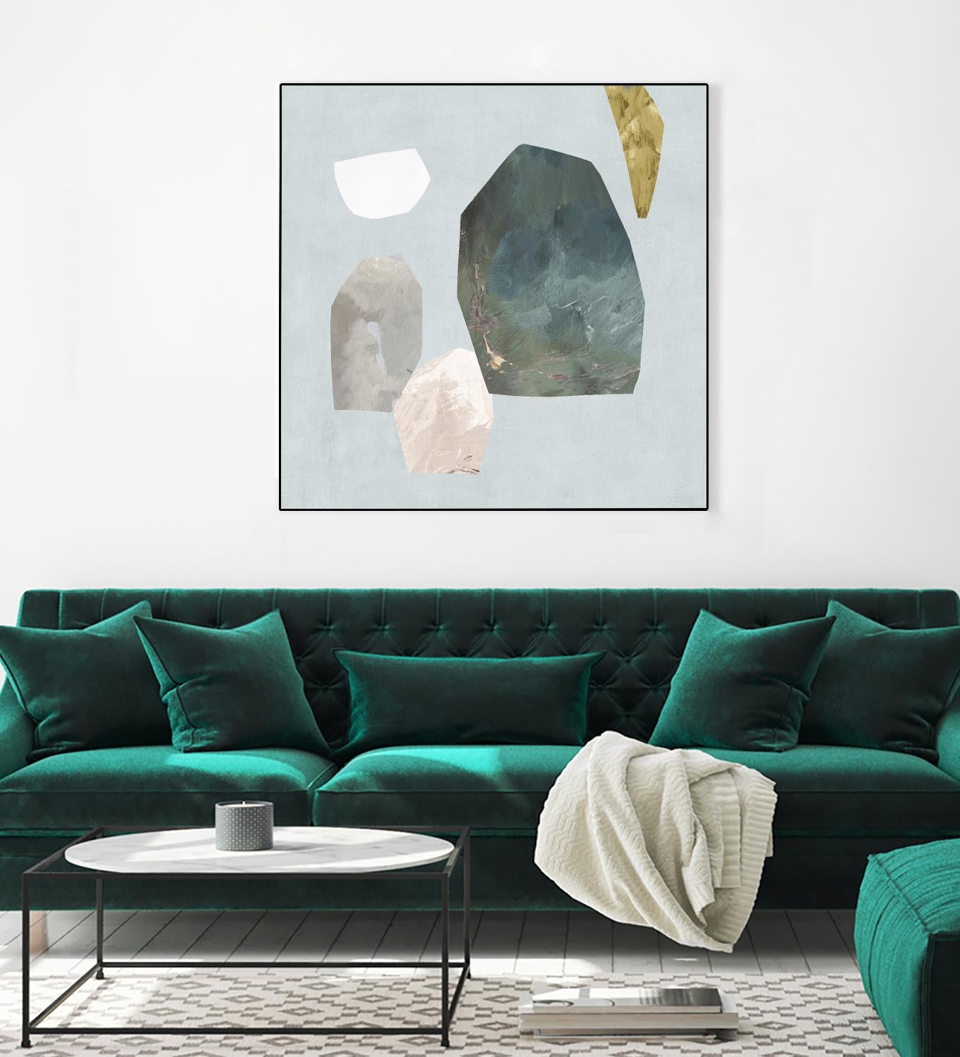 Assembly I by Edward Selkirk on GIANT ART - blue abstract contemporary