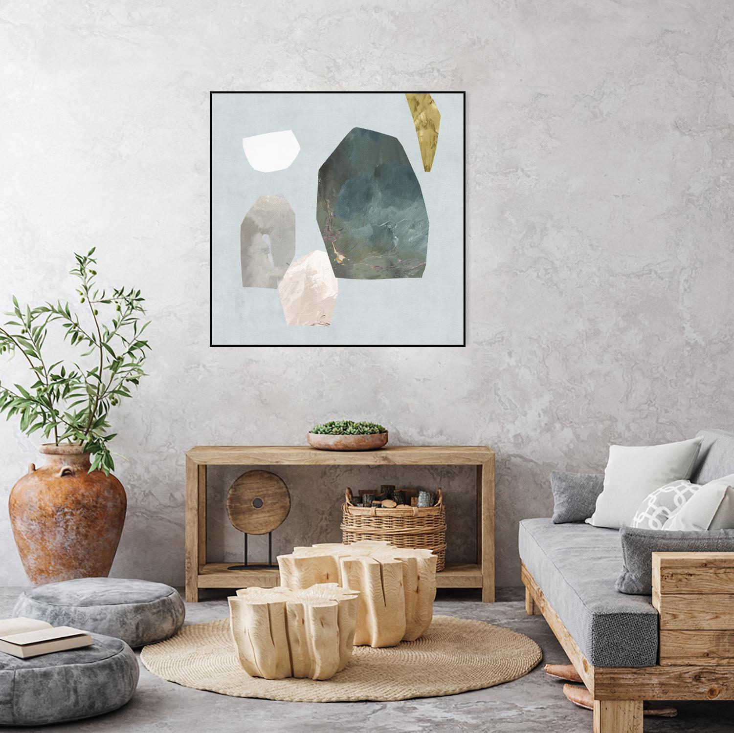 Assembly I by Edward Selkirk on GIANT ART - blue abstract contemporary