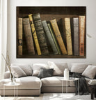 Vintage Book Collection II by Sylvia Cook on GIANT ART - orange leisure