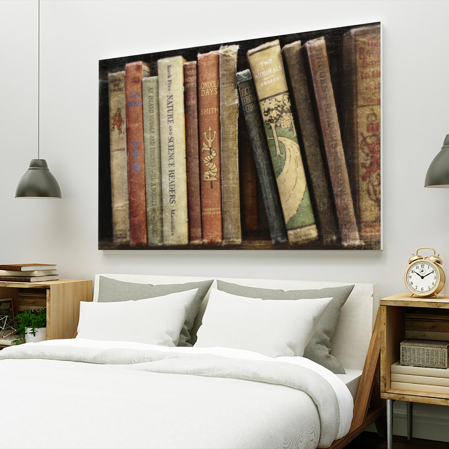 Vintage Book Collection III by Sylvia Cook on GIANT ART - white leisure