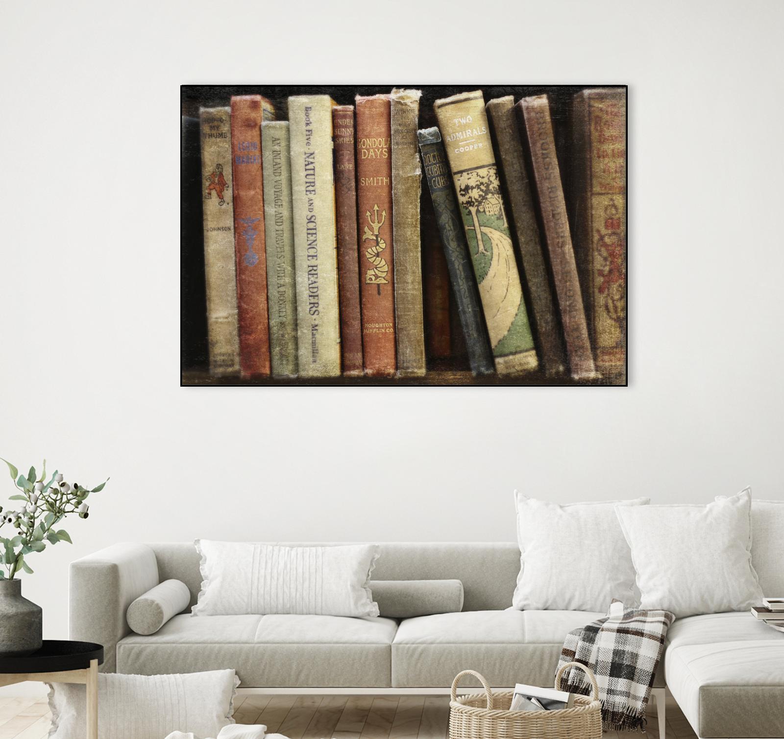 Vintage Book Collection III by Sylvia Cook on GIANT ART - white leisure