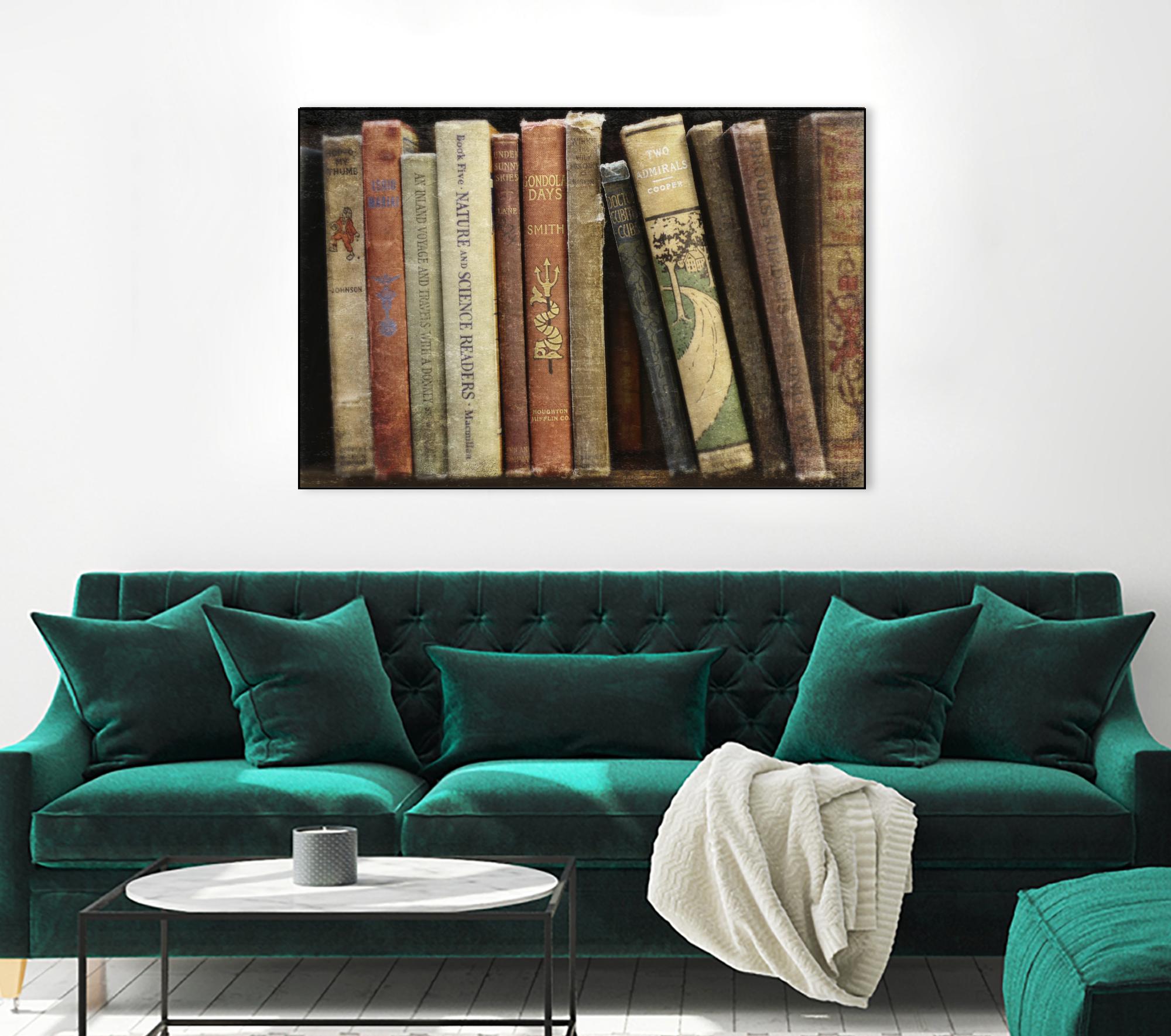 Vintage Book Collection III by Sylvia Cook on GIANT ART - white leisure