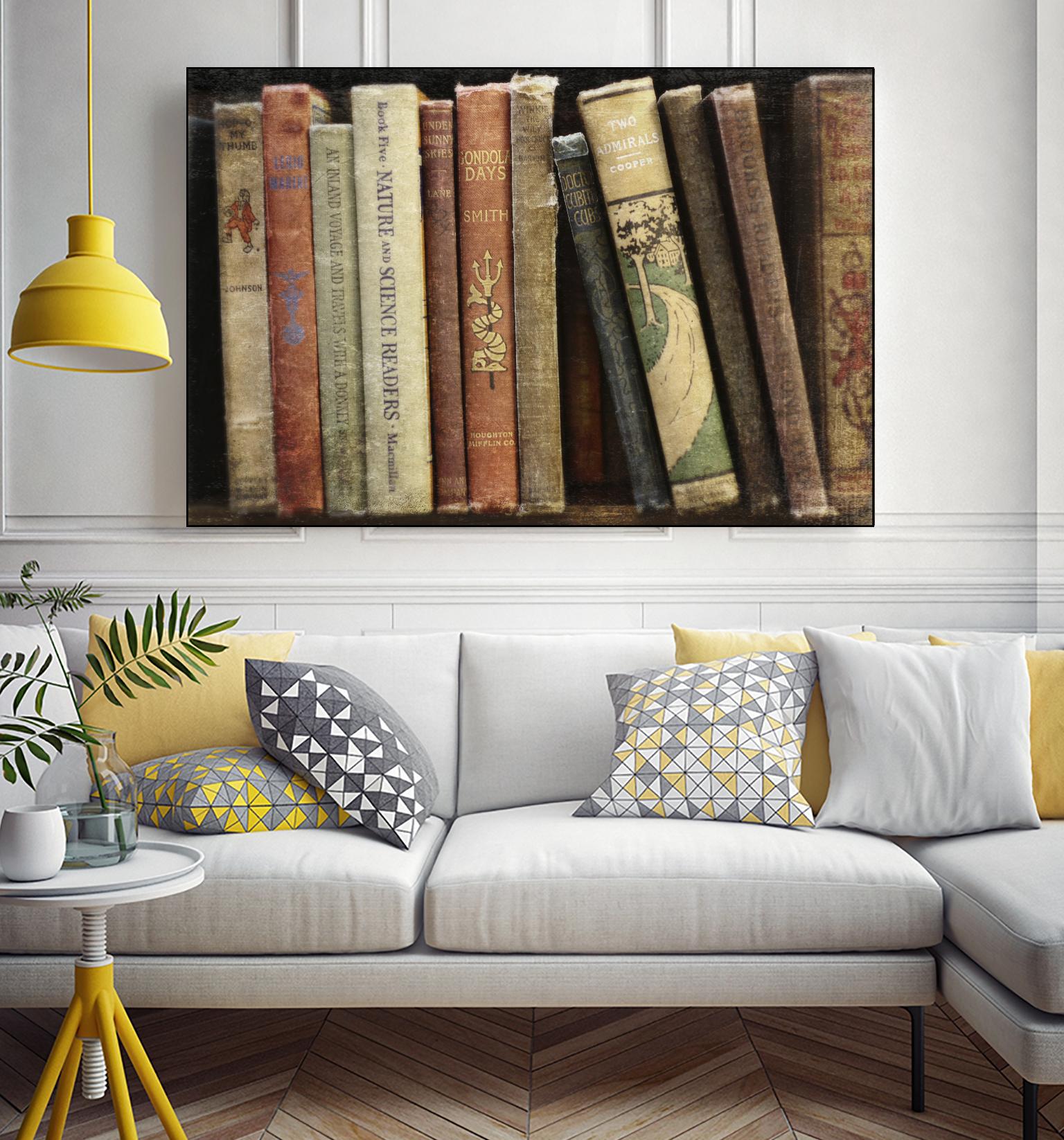 Vintage Book Collection III by Sylvia Cook on GIANT ART - white leisure