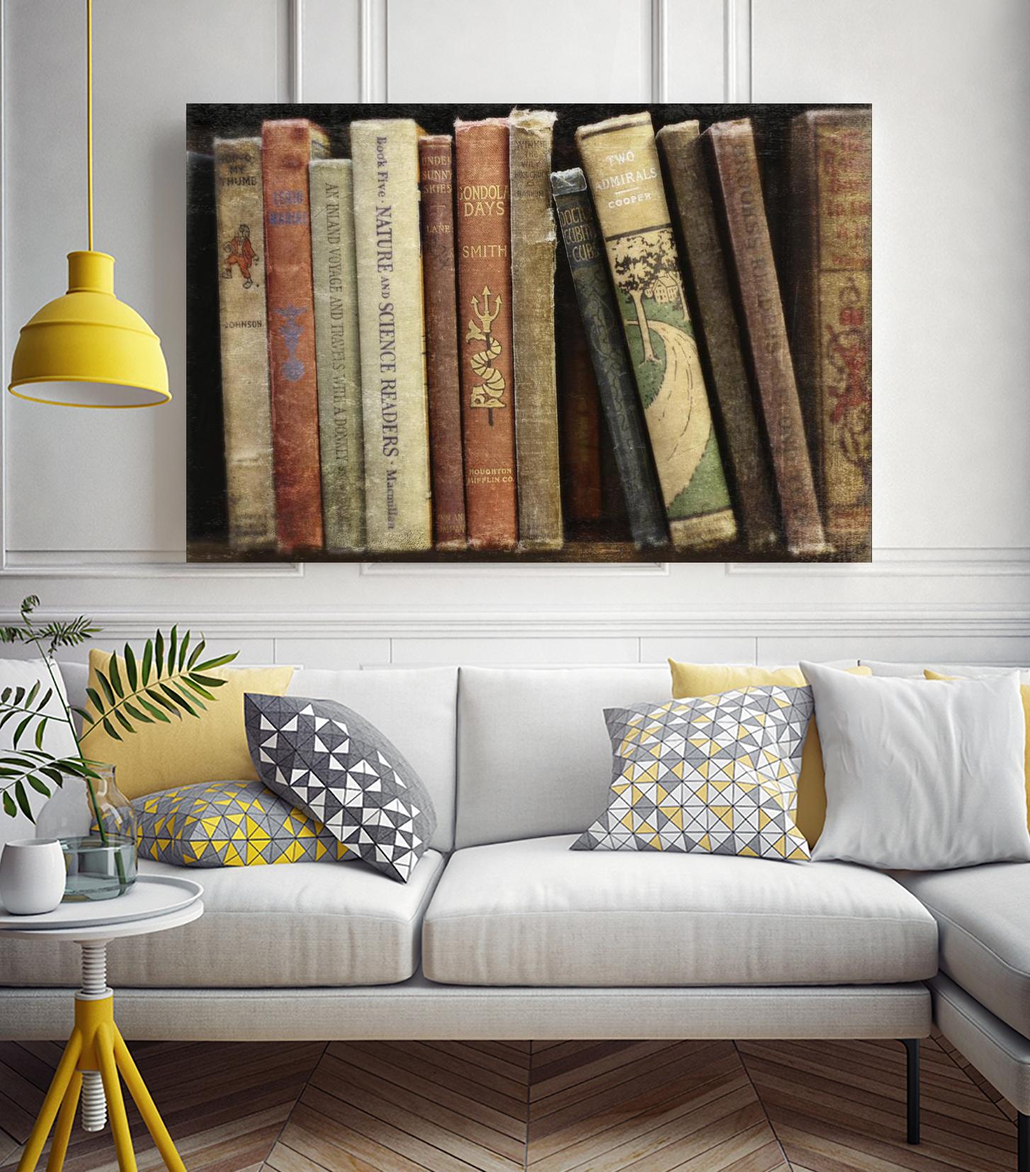 Vintage Book Collection III by Sylvia Cook on GIANT ART - white leisure