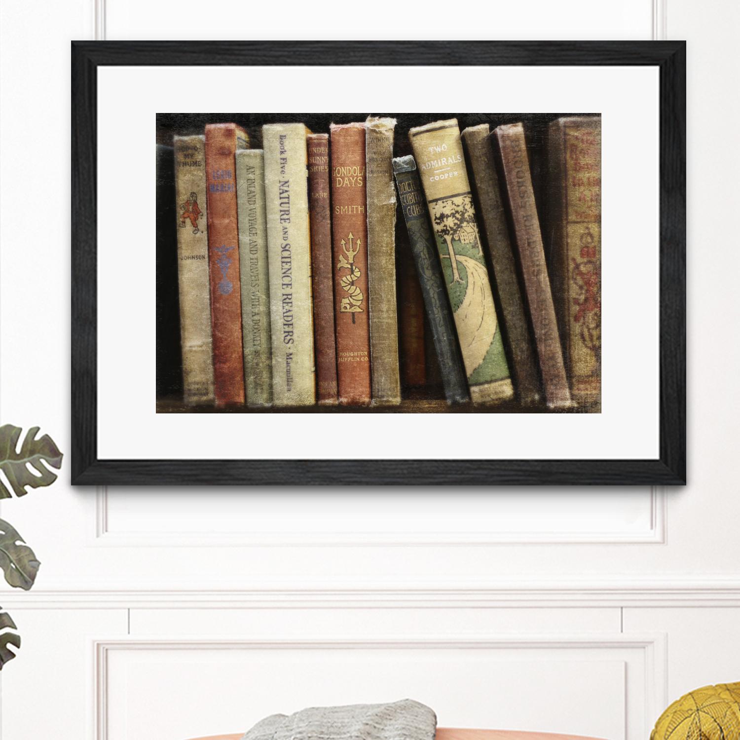 Vintage Book Collection III by Sylvia Cook on GIANT ART - white leisure