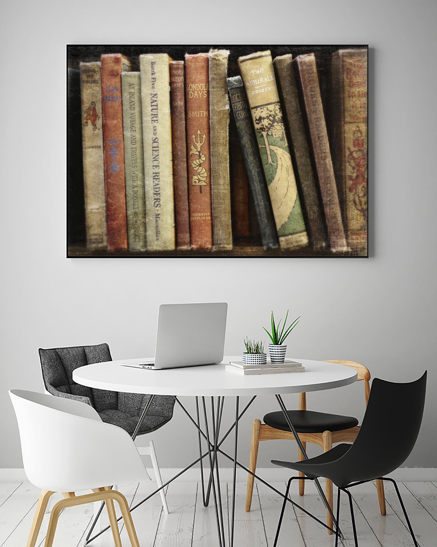 Vintage Book Collection III by Sylvia Cook on GIANT ART - white leisure