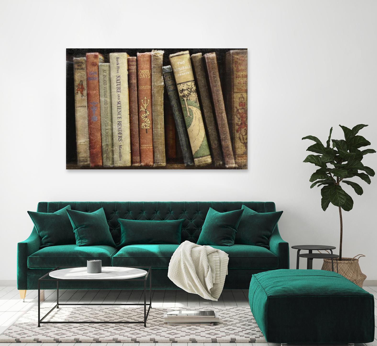 Vintage Book Collection III by Sylvia Cook on GIANT ART - white leisure