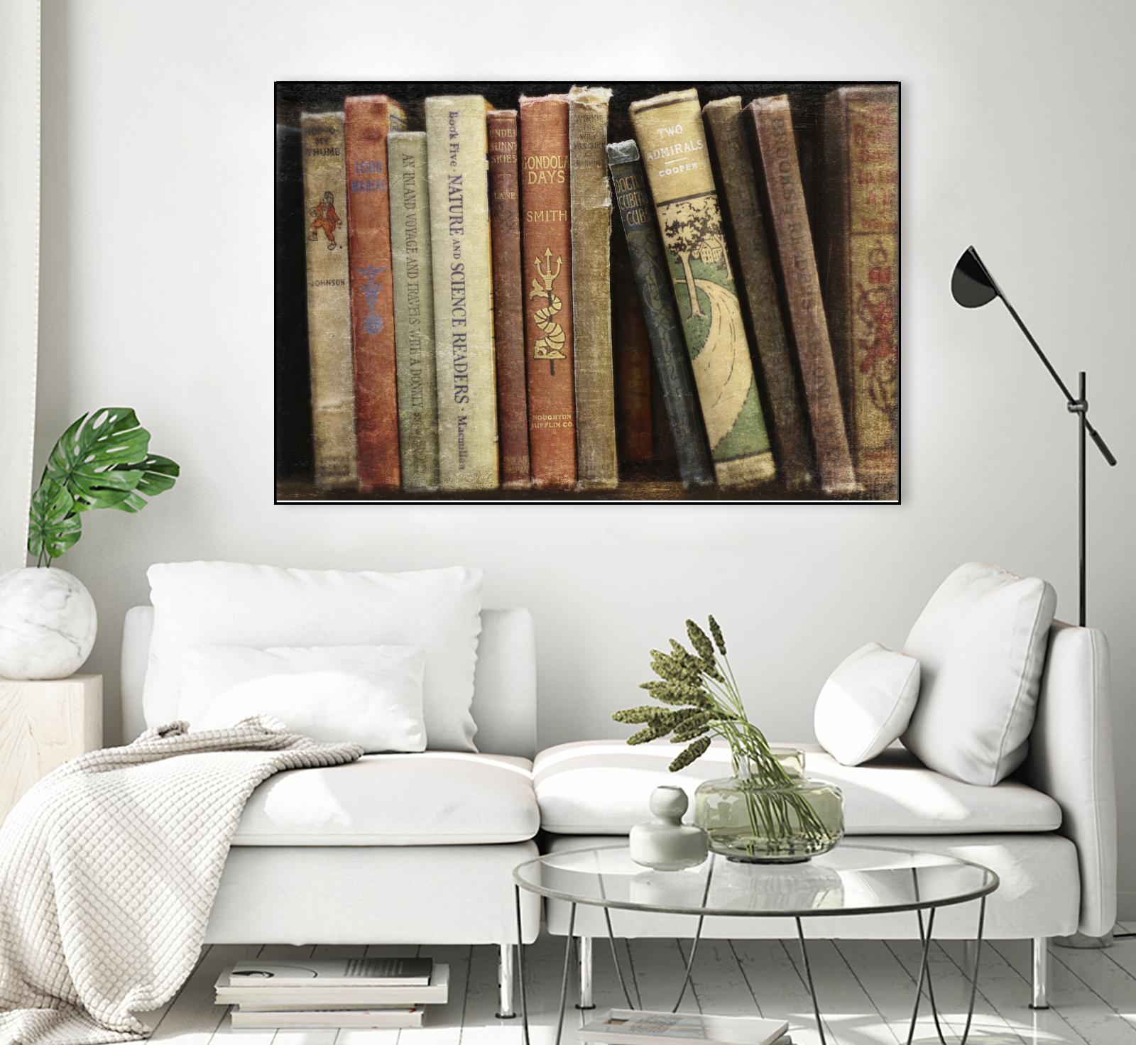 Vintage Book Collection III by Sylvia Cook on GIANT ART - white leisure