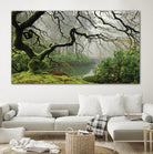 Garden Mist by Don Schwartz on GIANT ART - grey trees