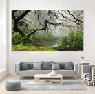 Garden Mist by Don Schwartz on GIANT ART - grey trees
