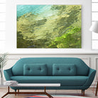 Fontaine Abstract III by Steven Crainford on GIANT ART - green abstract