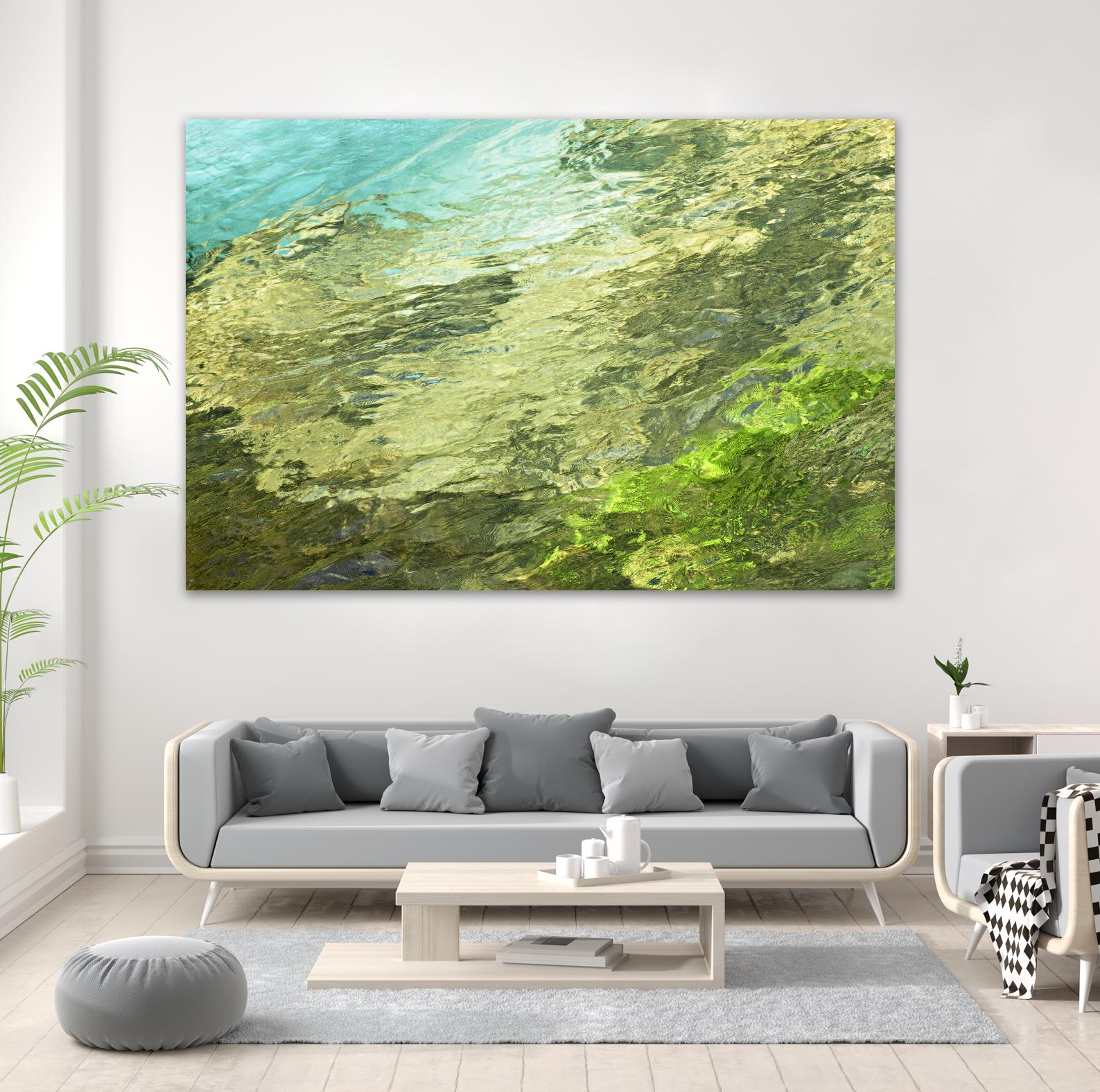 Fontaine Abstract III by Steven Crainford on GIANT ART - green abstract