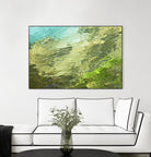 Fontaine Abstract III by Steven Crainford on GIANT ART - green abstract