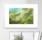 Fontaine Abstract III by Steven Crainford on GIANT ART - green abstract