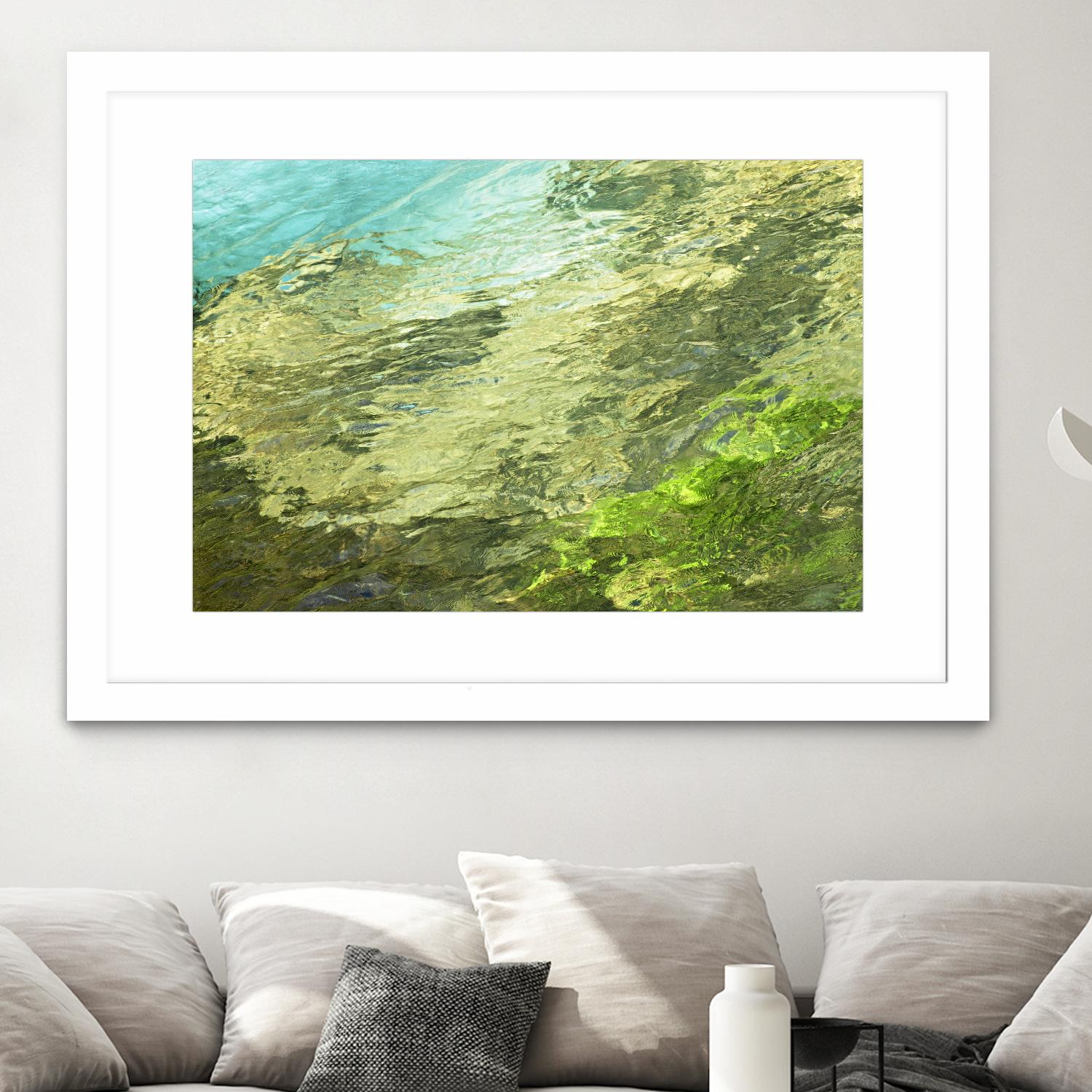 Fontaine Abstract III by Steven Crainford on GIANT ART - green abstract