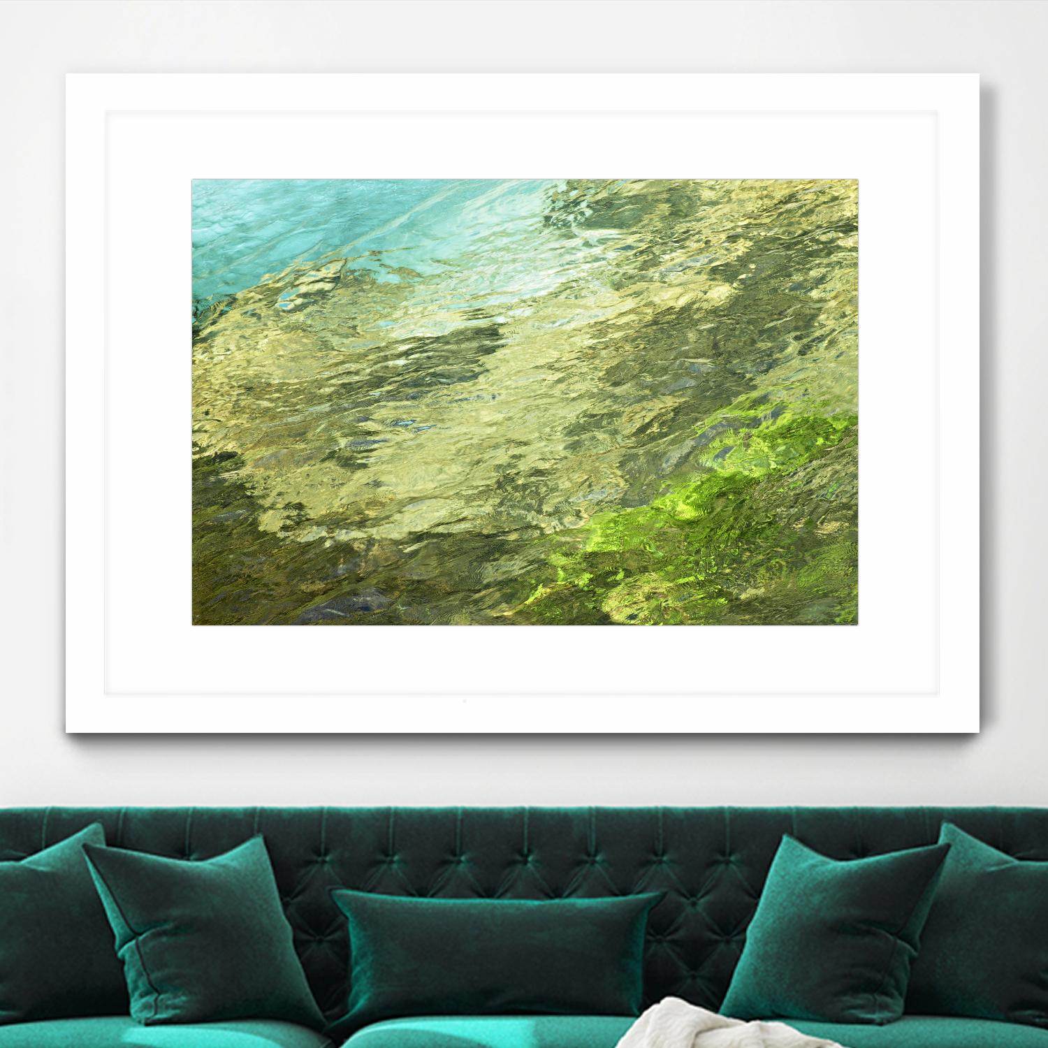 Fontaine Abstract III by Steven Crainford on GIANT ART - green abstract