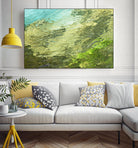 Fontaine Abstract III by Steven Crainford on GIANT ART - green abstract