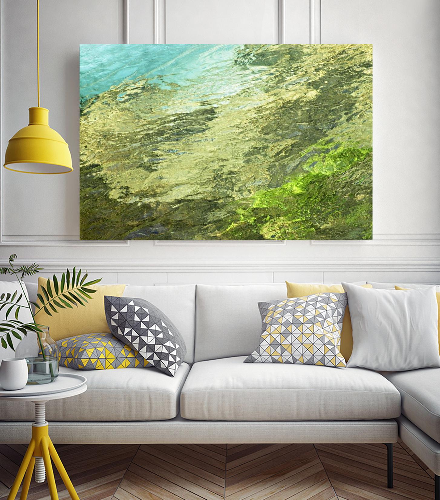 Fontaine Abstract III by Steven Crainford on GIANT ART - green abstract