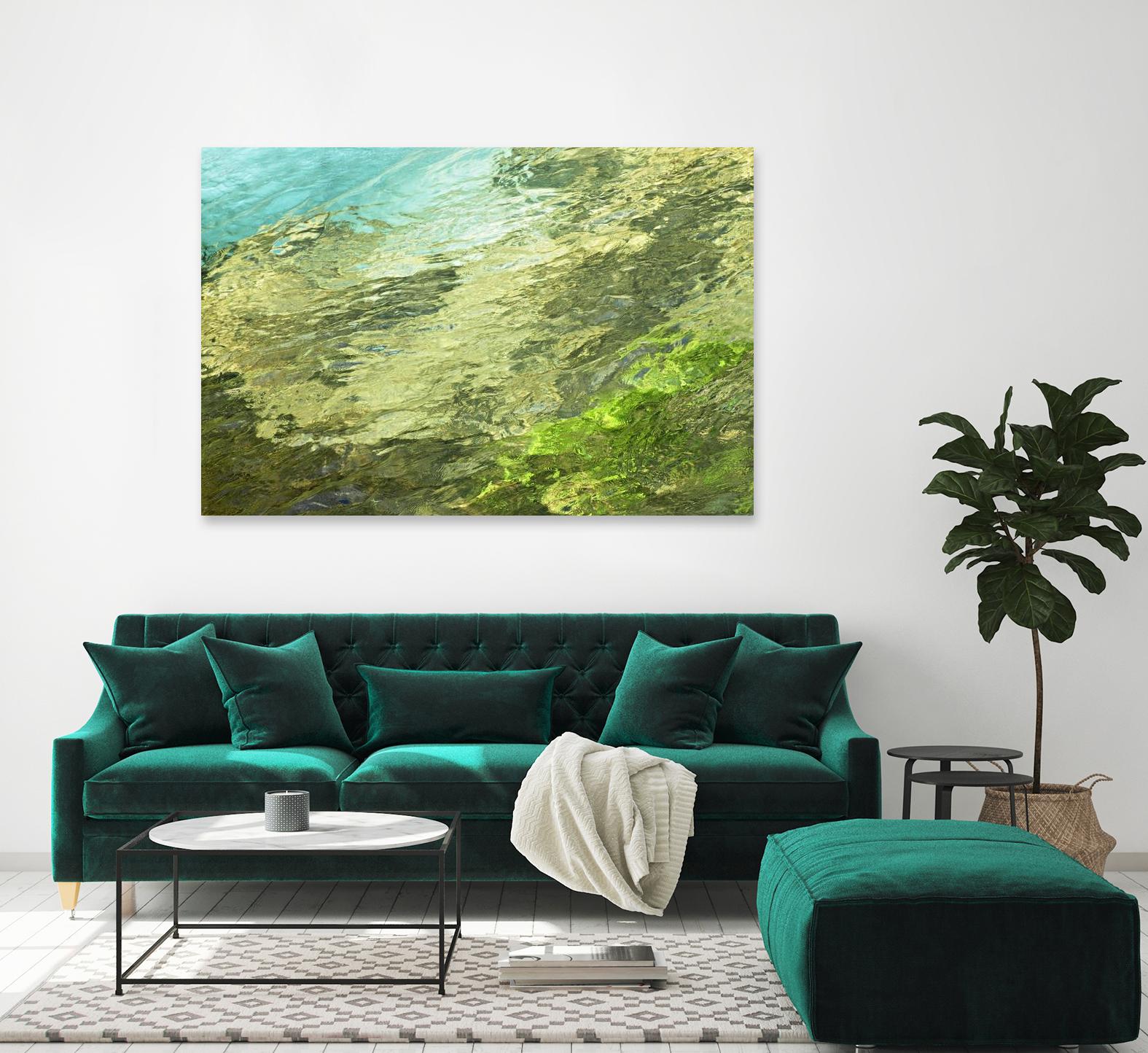 Fontaine Abstract III by Steven Crainford on GIANT ART - green abstract