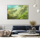 Fontaine Abstract III by Steven Crainford on GIANT ART - green abstract