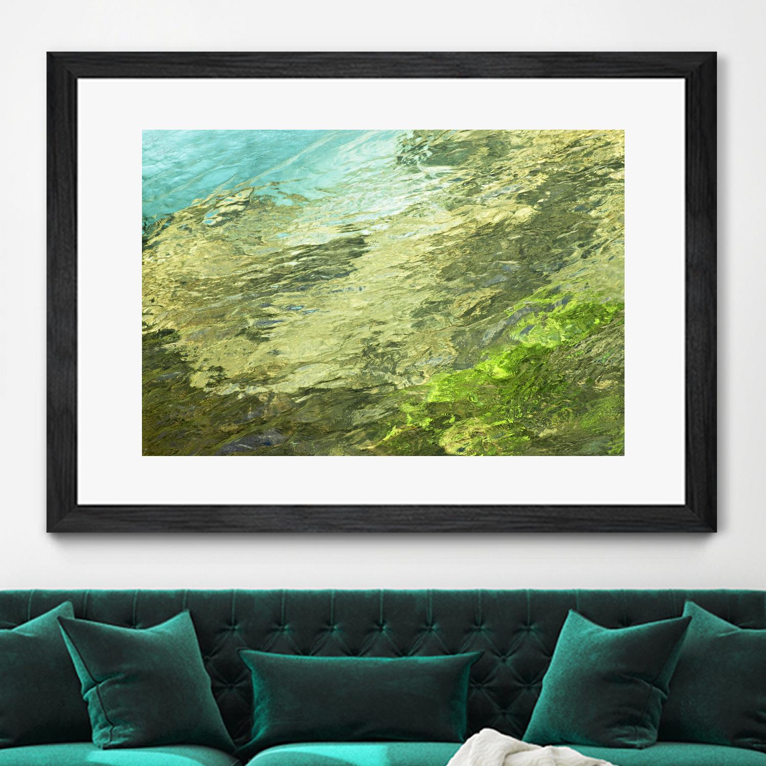 Fontaine Abstract III by Steven Crainford on GIANT ART - green abstract