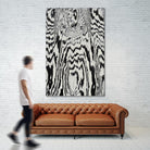 Zebra by Caleb Troy on GIANT ART - white abstract