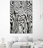 Zebra by Caleb Troy on GIANT ART - white abstract