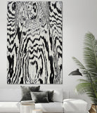 Zebra by Caleb Troy on GIANT ART - white abstract