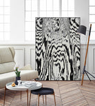 Zebra by Caleb Troy on GIANT ART - white abstract