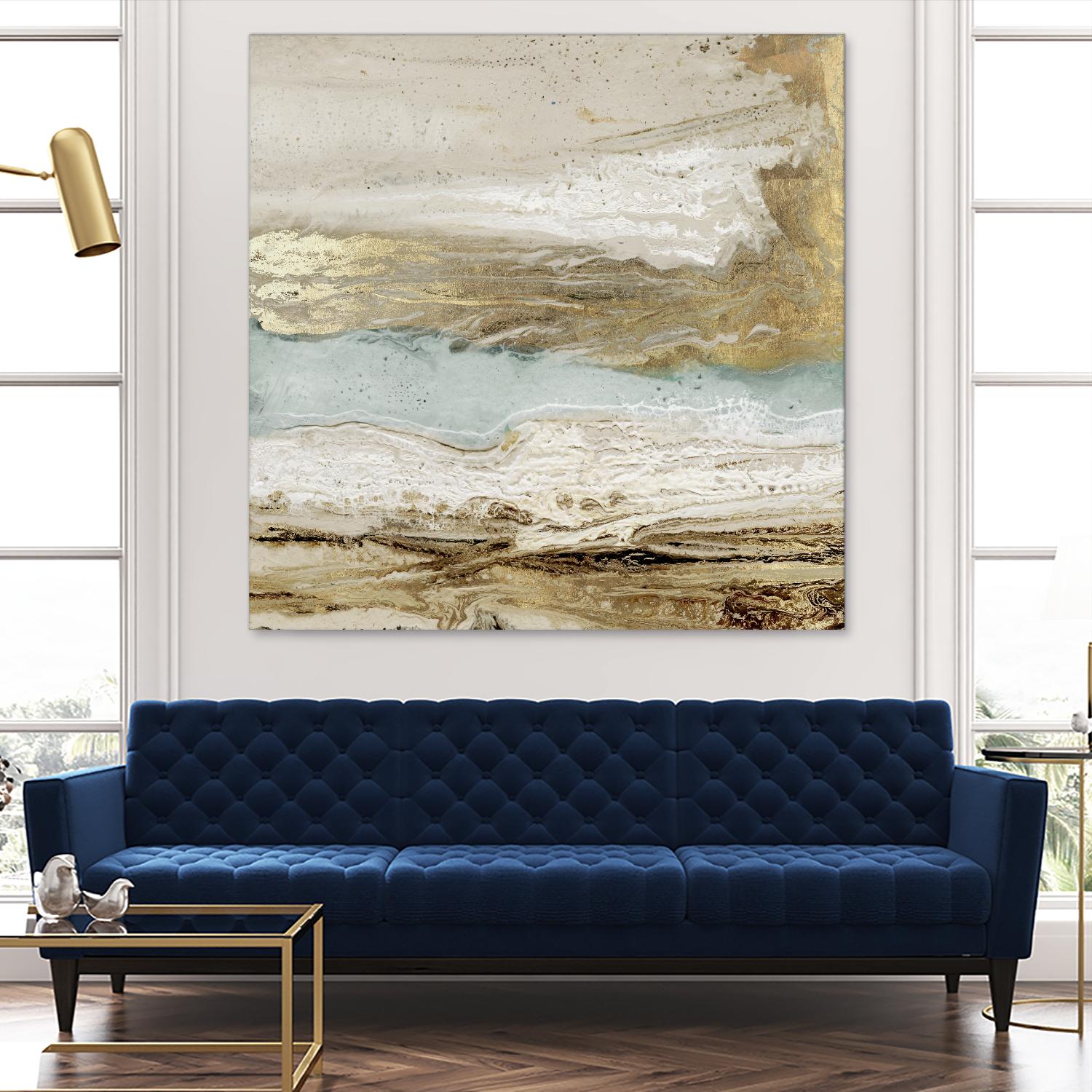 Playa Secreto II by Wendy Kroeker on GIANT ART - beige abstract