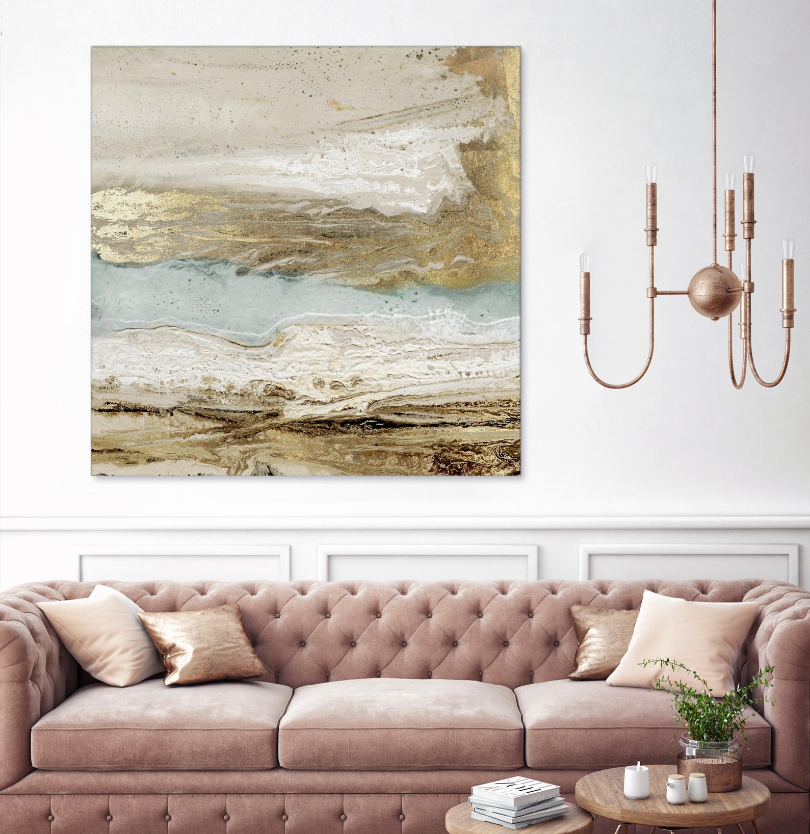 Playa Secreto II by Wendy Kroeker on GIANT ART - beige abstract