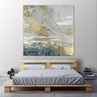 Playa Secreto III Indigo Version by Wendy Kroeker on GIANT ART - blue abstract