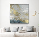 Playa Secreto III Indigo Version by Wendy Kroeker on GIANT ART - blue abstract