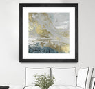 Playa Secreto III Indigo Version by Wendy Kroeker on GIANT ART - blue abstract