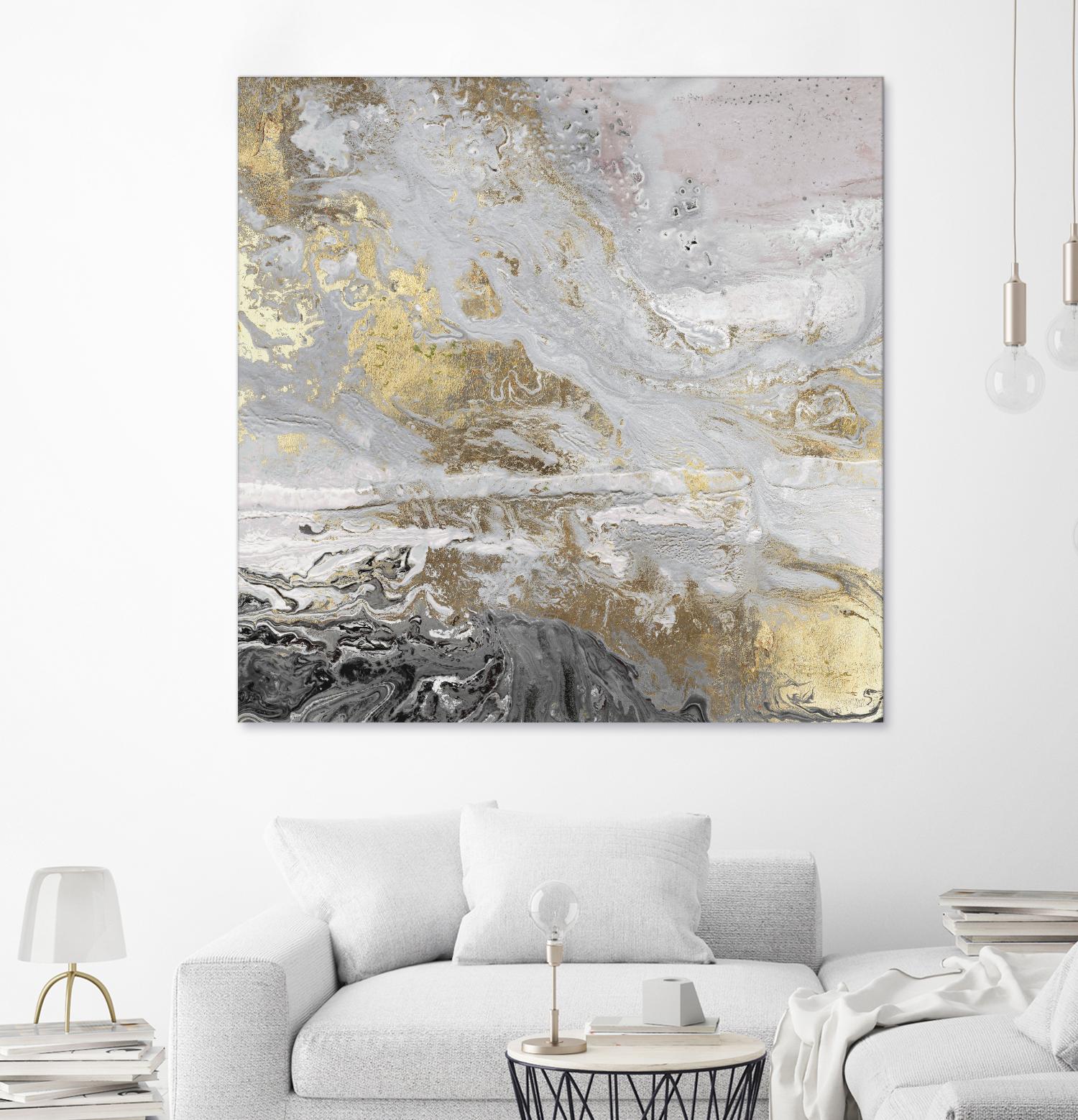 Playa Secreto III Lavender Version by Wendy Kroeker on GIANT ART - white abstract