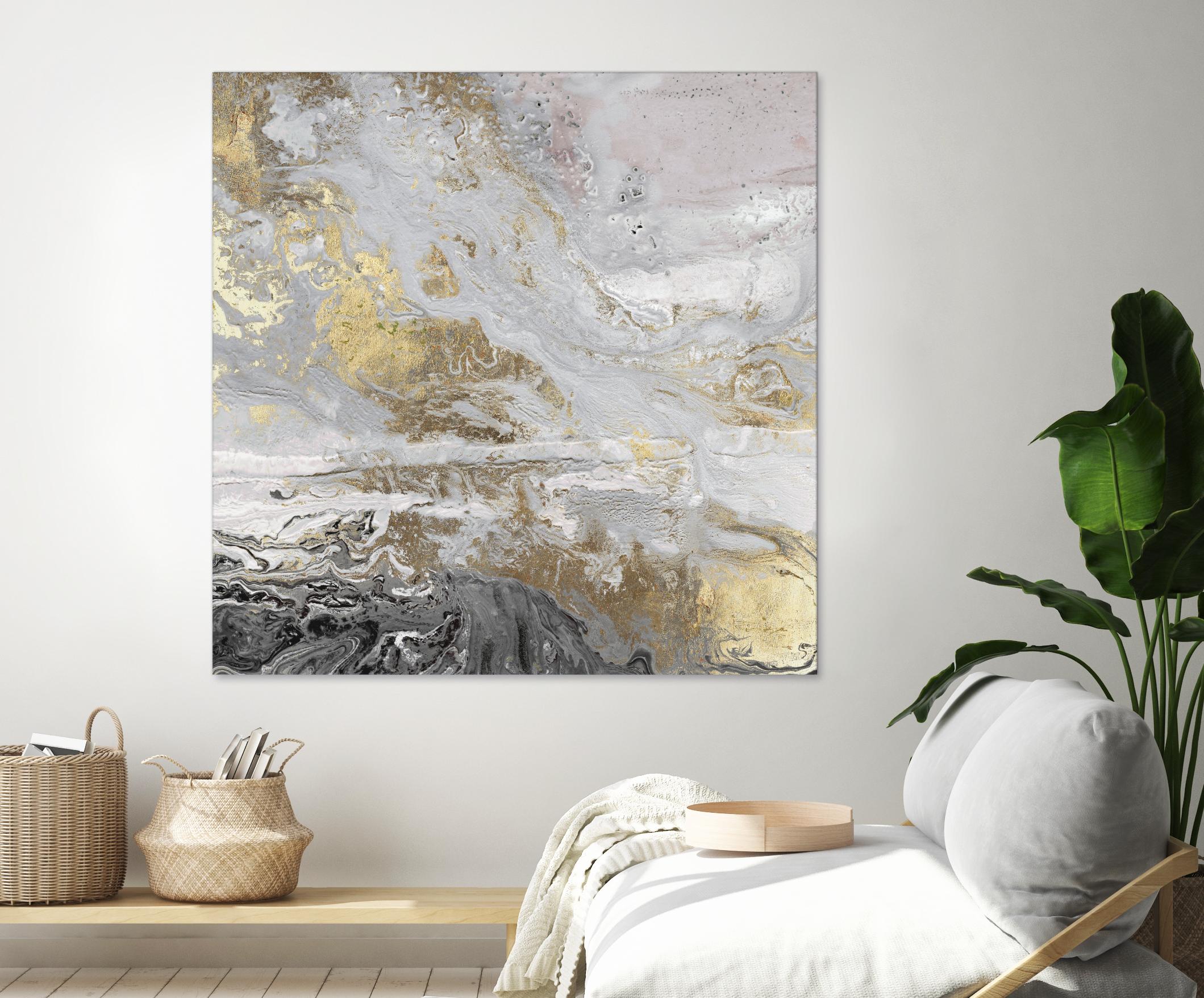 Playa Secreto III Lavender Version by Wendy Kroeker on GIANT ART - white abstract