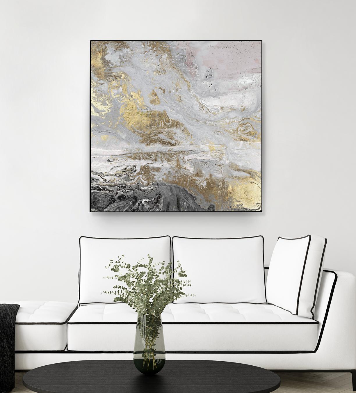 Playa Secreto III Lavender Version by Wendy Kroeker on GIANT ART - white abstract