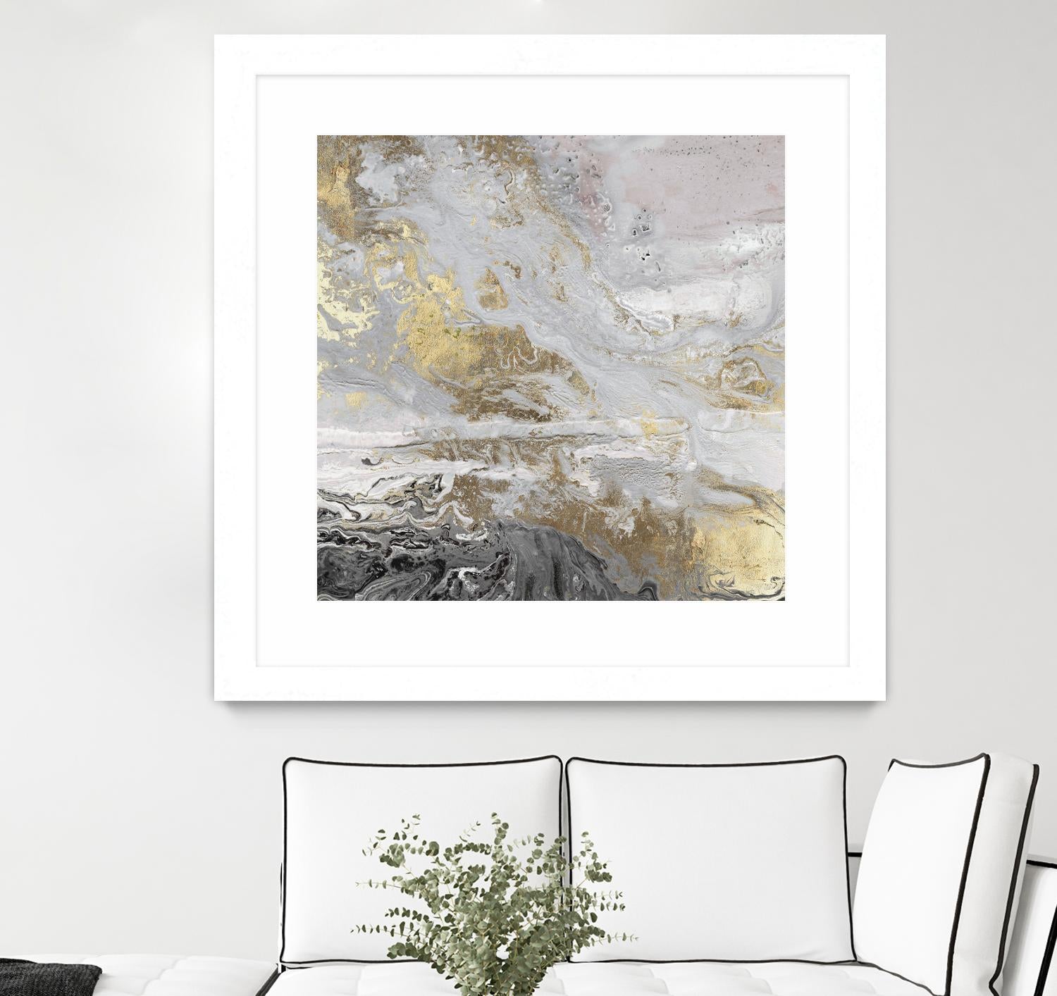 Playa Secreto III Lavender Version by Wendy Kroeker on GIANT ART - white abstract